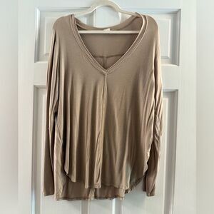 White Crow Brown Long Sleeve top, large